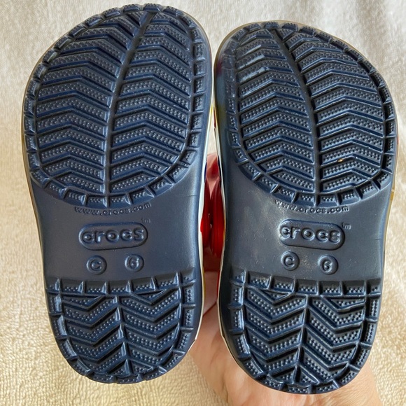 Crocs X Disney Toddler & Kids Fun Lab Mickey Lights Clog Shoes Navy Sz 6 C - Picture 9 of 11